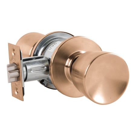 Arrow Lock Grade 2 Passage Cylindrical Lock, Darrin Knob, Non-Keyed, Satin Bronze Finish, Non-handed MK01-DD-10